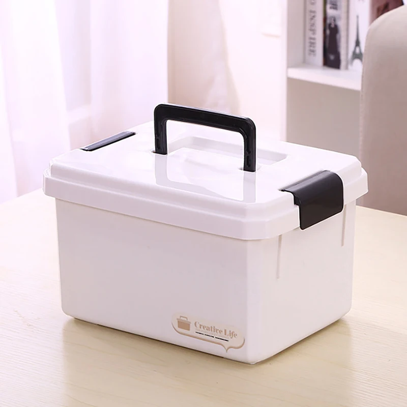 Home Medicine Box Family Pill Cases Plastic Medical Storage Box Multi-layer Large-capacity Medicine Box First Aid kit 3 size