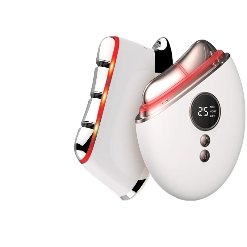 Facial Massage Introduction Device Essential Oil Lifting Warming Stick EMS Microcurrent Gua Sha Board Beauty Device
