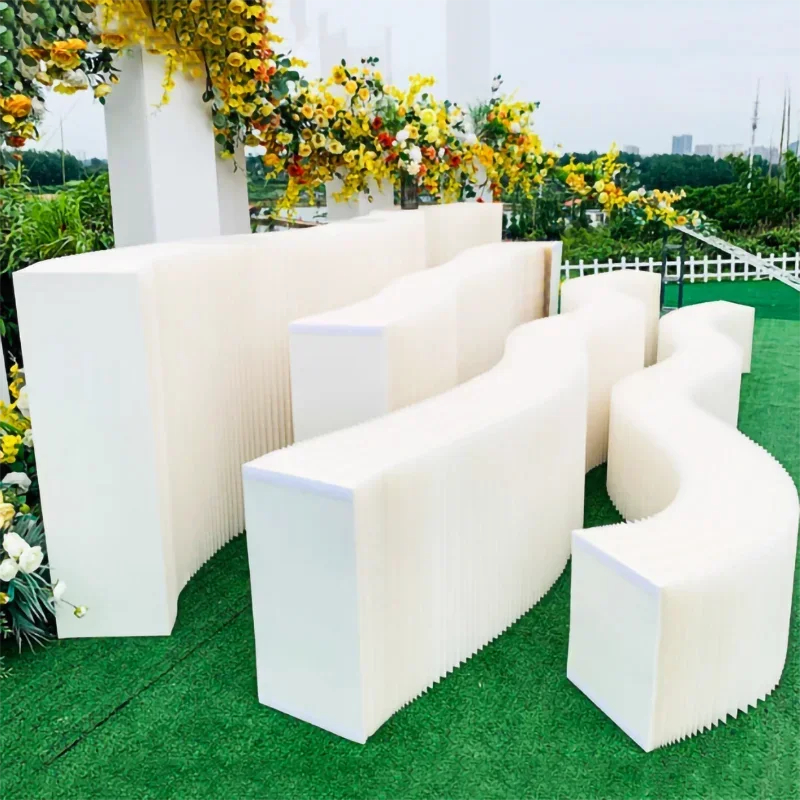 

Free Form Folding Roman Column Ornaments Party Road Arrangement Wedding Props Stage Origami Pillar Cake Dessert Table