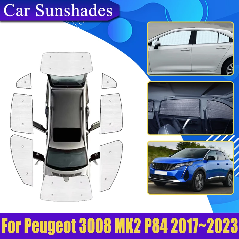 

Full Coverage Sunshade For Peugeot 3008 P84 2017 2018 2019 2020~2023 Sun Shade Privacy Blocks Cars Heat insulation Accessories