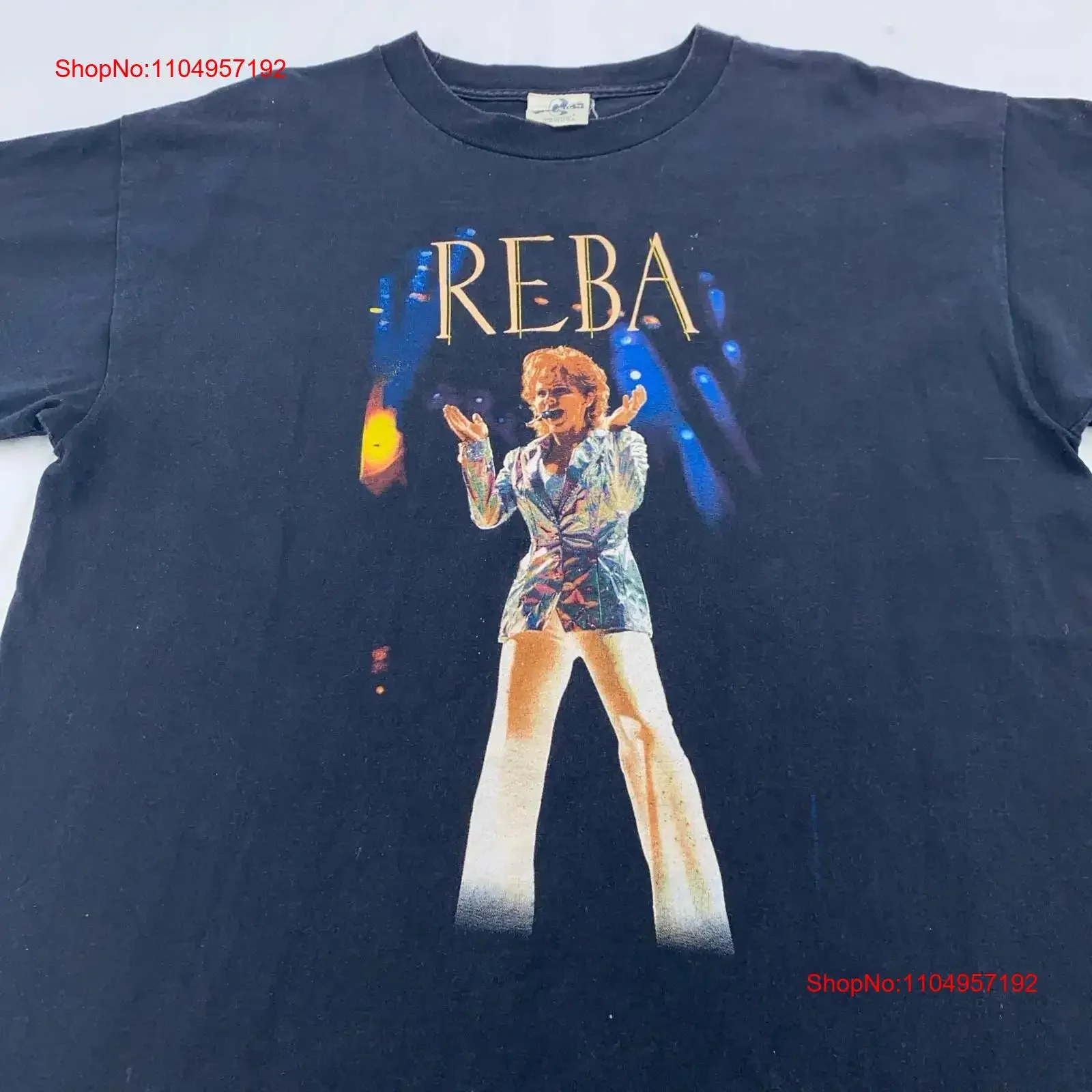 

vintage 90s REBA MCENTIRE CONCERT T Shirt LARGE country music tour vintage Washed Versatile streetwear Top For Everyday Wear