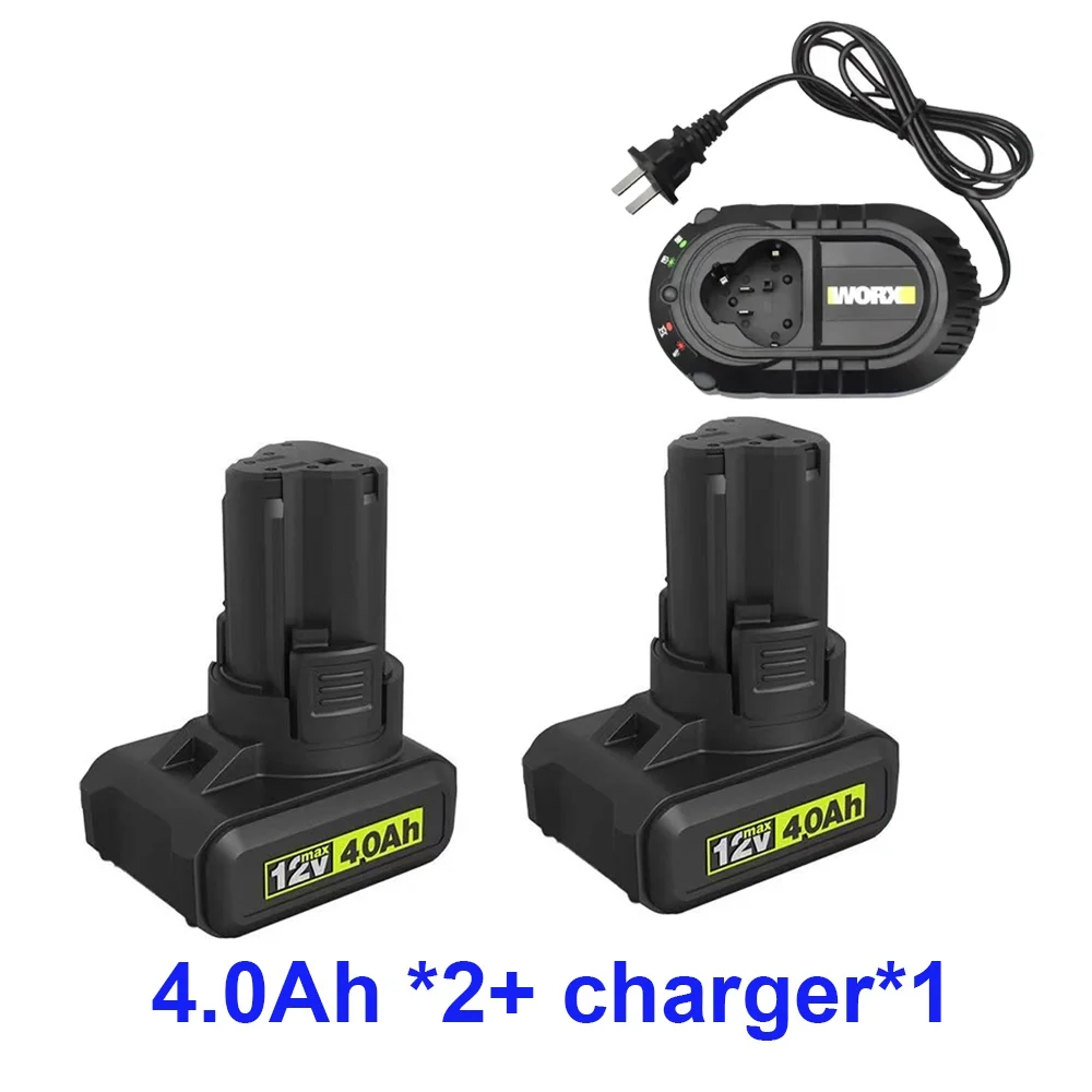 Originele 2.0Ah 4.0Ah voor WORX Kress 12V WA3506 WU127 WU128 WU130 WU131X WU132 WU280 WX128 WX129 WX540 Elektrisch Gereedschap Batterij ️️️