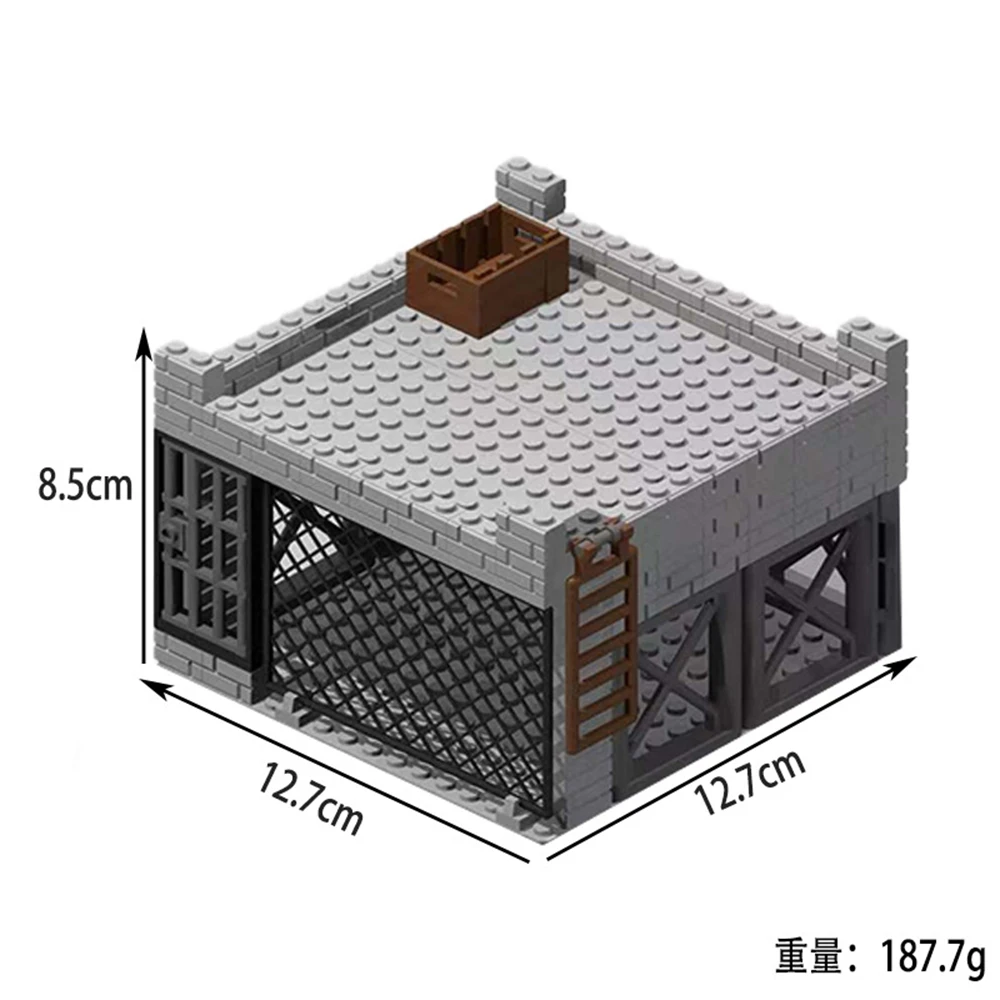 Żołnierze Armii z II Wojny Światowej, Baza Wojskowa z II Wojny Światowej, Wieża Obserwacyjna, Strażnik, Model do Składania, Klocki, Zabawki DIY dla Dzieci