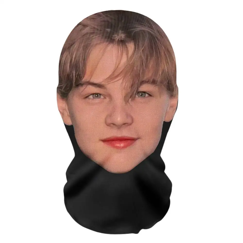 John Pork Smiling Interessante 3D-gedruckte nahtlose Maske, Kopfbedeckung, Party-Cosplay-Requisiten, UV-Schutzschild, Ronaldo-Muster, Geschenk