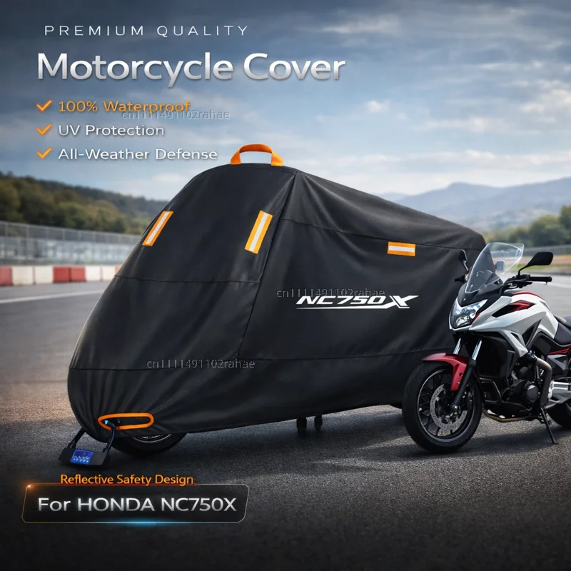 

For HONDA 2014-2020 Outdoor Motorcycle Cover Waterproof Heavy Duty Polyester Tarpaulin UV Protective Rain Dust Sun Scooter Cover