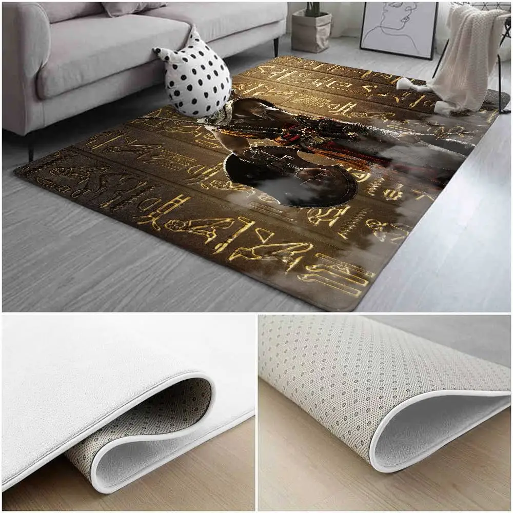 A-Assassin C-Creed Game Floor Mats Home Laundry Rug Carpet For Living Room Decor Lounge Area Anti-slip Foot Mat Entrance Doormat