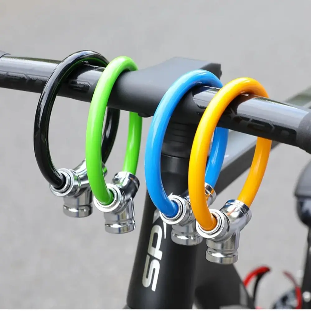 Anti-theft Bike Safety Lock Alloy Ring Lock with 2 Keys Bicycle Chain Lock Anti-shear Waterproof Mountain Bike Lock