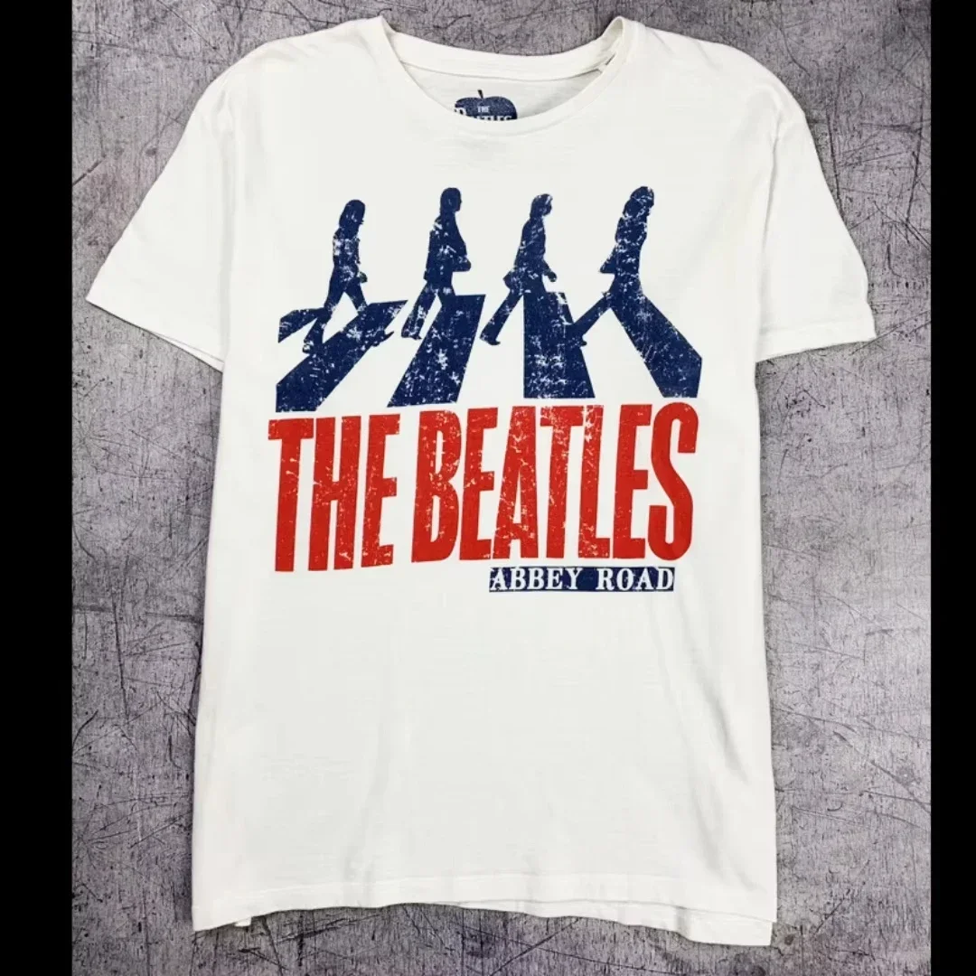 The Beatles Vintage Rock Cotton T-shirt American Retro T Fashion Sports Pure Cotton Men's T-Shirt Y2k Woman's and Men's T Shirt