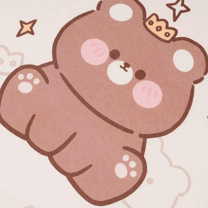 2026 Cartoon Bear Car Seat Cushion Full Set Soft Plush Cute Seat Cushion Cover Fashion Decoration Interior Accessories Universal