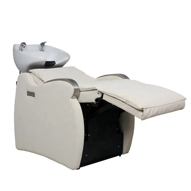 

Customized Modern Hair Washing Station Barber Shop Beauty Salon Equipment Electric Shampoo Chair Eco-friendly PVC Leather