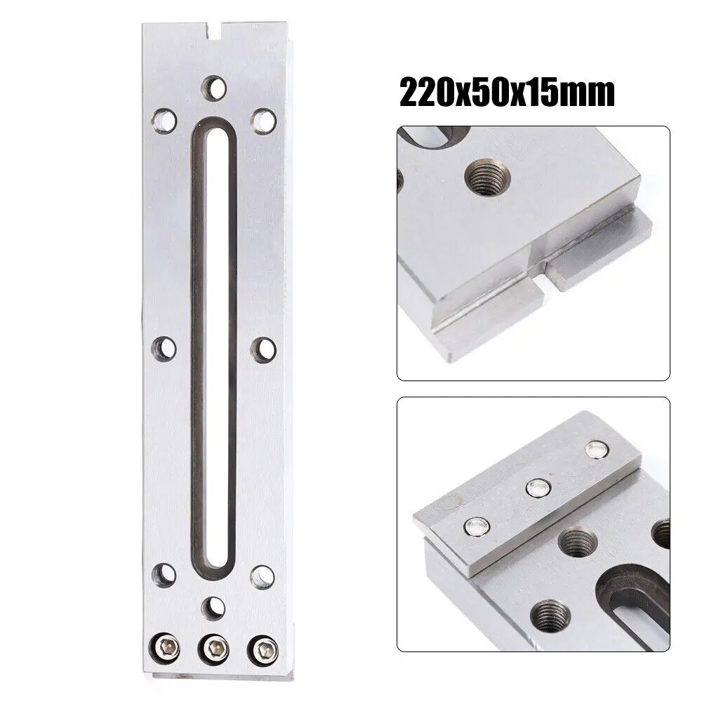 CNC Wire EDM Fixture Board Stainless Jig Tool for Leveling&Clamp 220x50x15mm