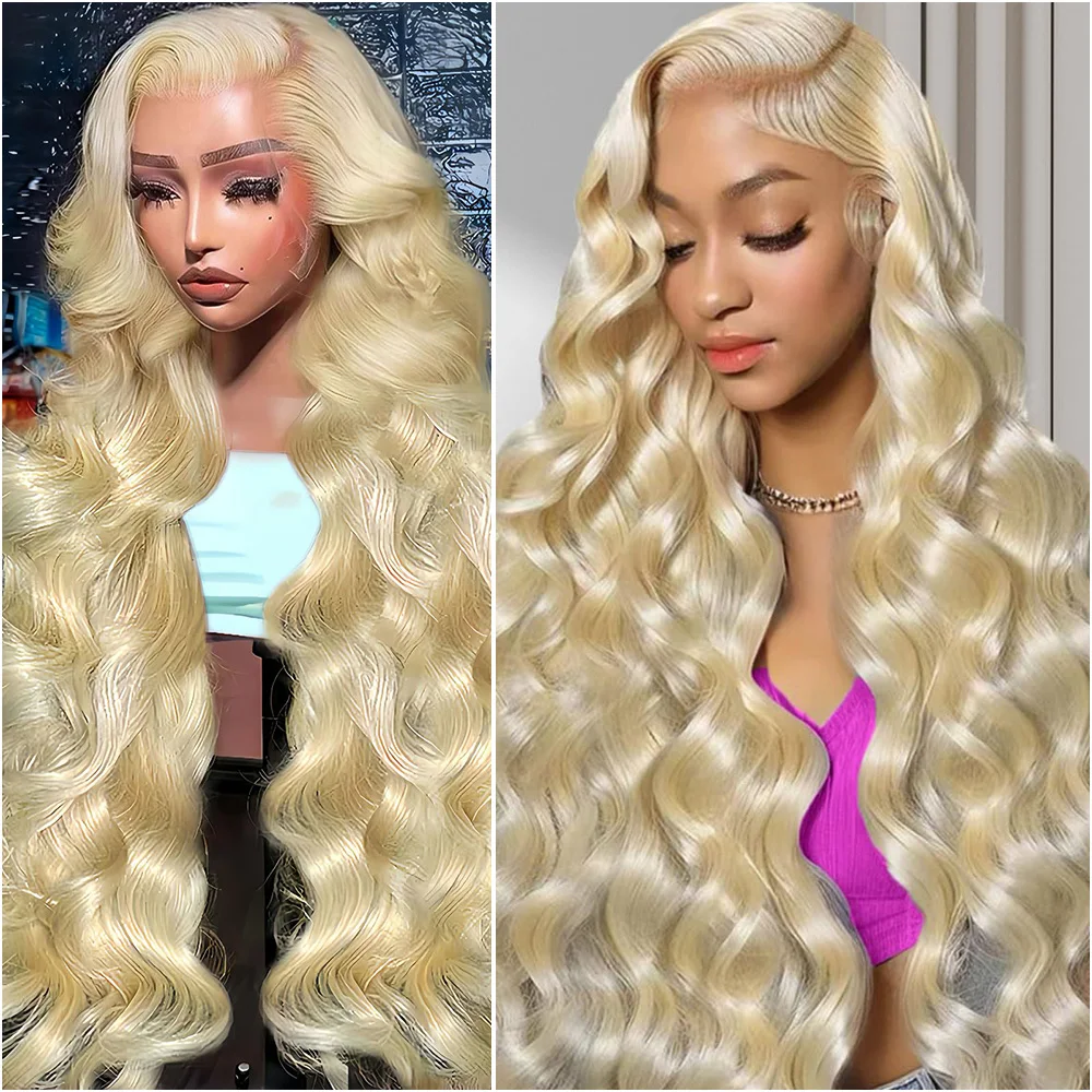 

40-дюймовый парик из натуральных волос 613 Honey Blonde Body Wave, плотность 200%, с HD-кружевной передней частью 13x6, предварительно выщипанный, парик с фронтальной кружевной вставкой 13x4 для женщин