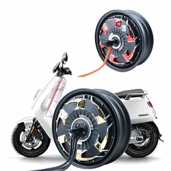 QS 12Inch 4-generation High Power 60-96V 1500 2000 3000W Brushless Power Saving Motor E-scooter Rear Wheel Disc Brake Hub Motor
