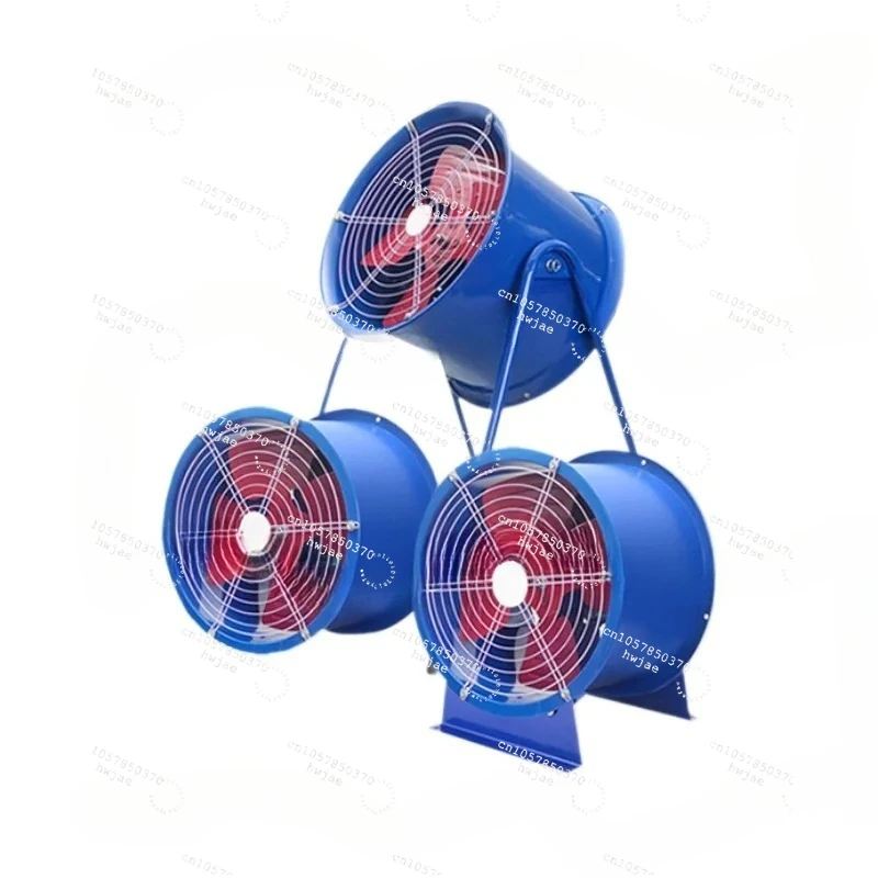 Axial Flow Fan 380V Industrial High Power DZ Post Axial Flow Fan 220V Pipeline Axial Flow Fan
