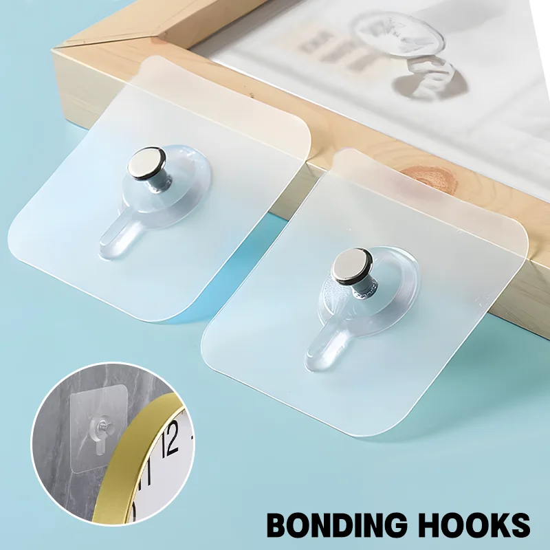 

Punch-Free Screw Stickers Icture Frame Holder Poster Photo Clock Wall Picture Non-Marking Hook Invisible Traceless Screw Hooks