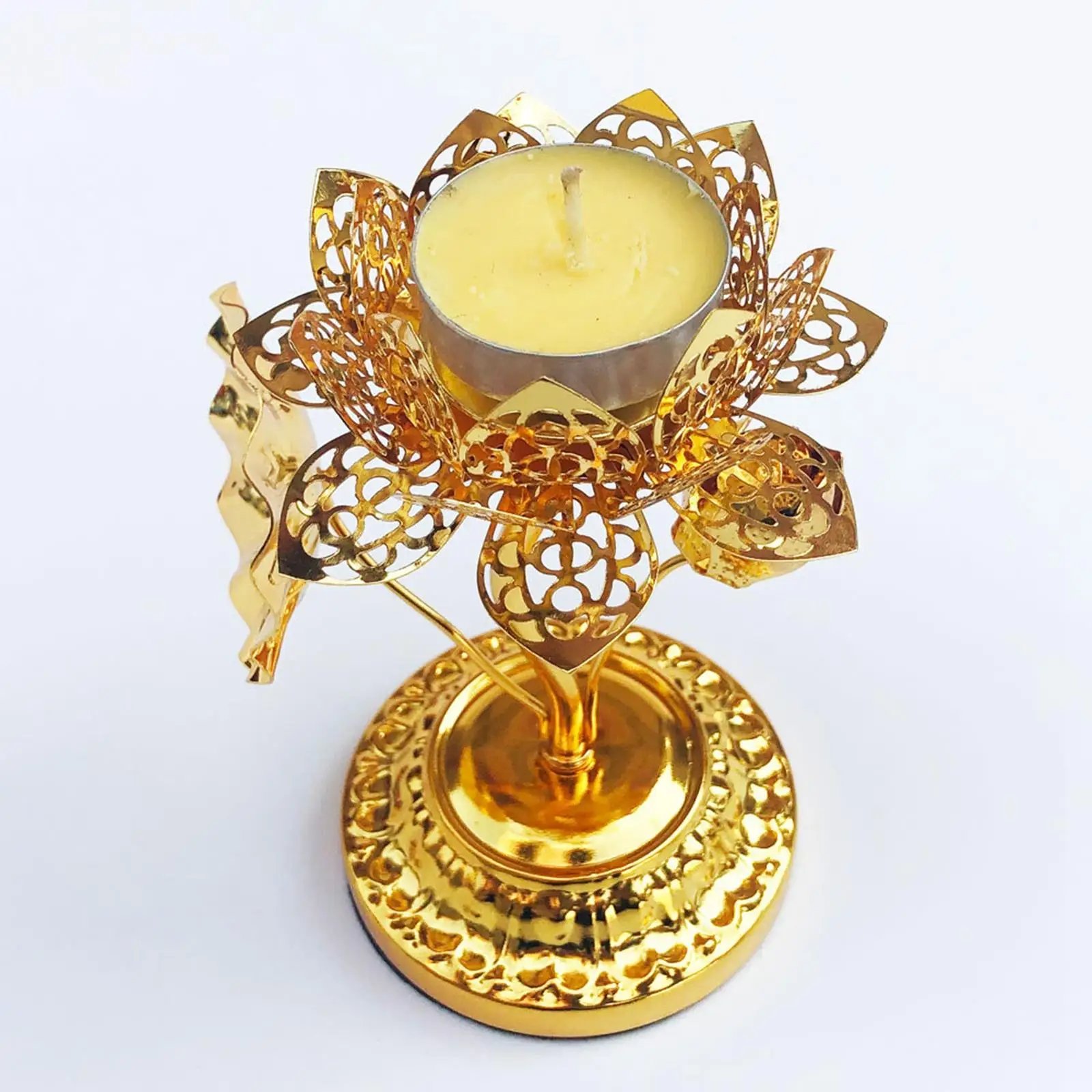 Tealight Candlestick Votive Candles Candelabras Farmhouse Lotus Candle Holders for Hotel Party Home Mantel Housewarming