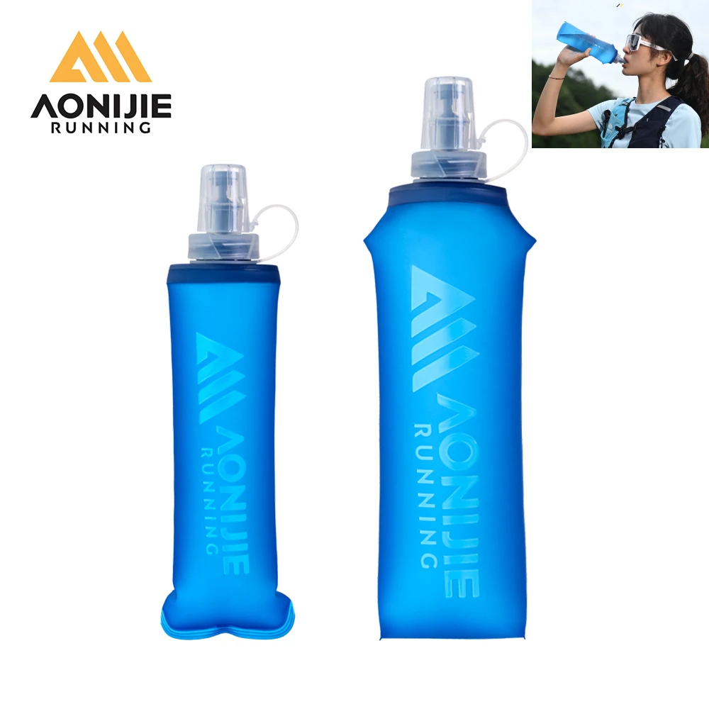 

AONIJIE SD31 250ml / 500ml Soft Flask Collapsible Foldable TPU Water Bottles for Outdoor Sports Hydration Running Hiking Cycling