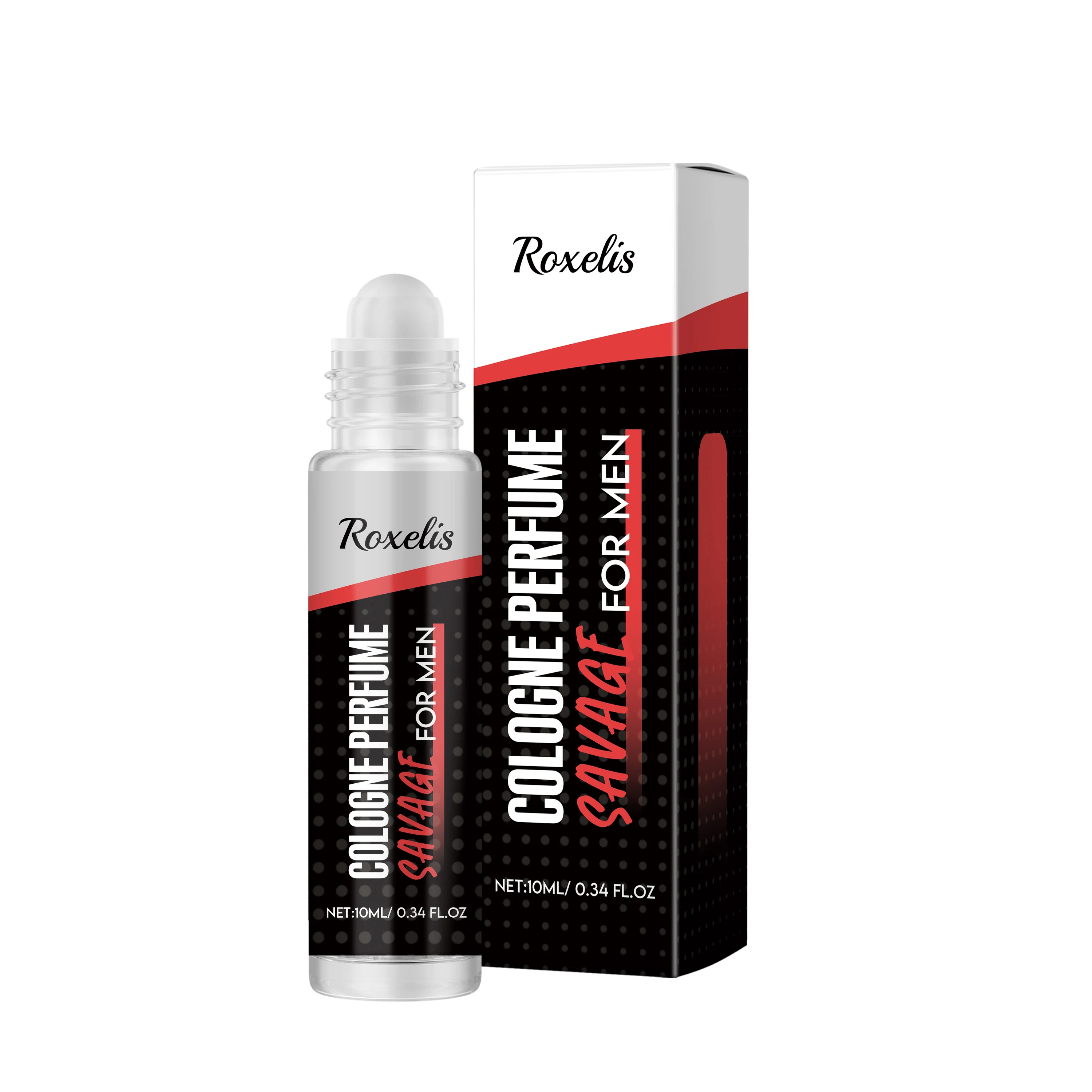 ロクセル-メンズ-コロン-パフューム、フレッシュな香り、長持ちするロールオンフレグランス、10ml