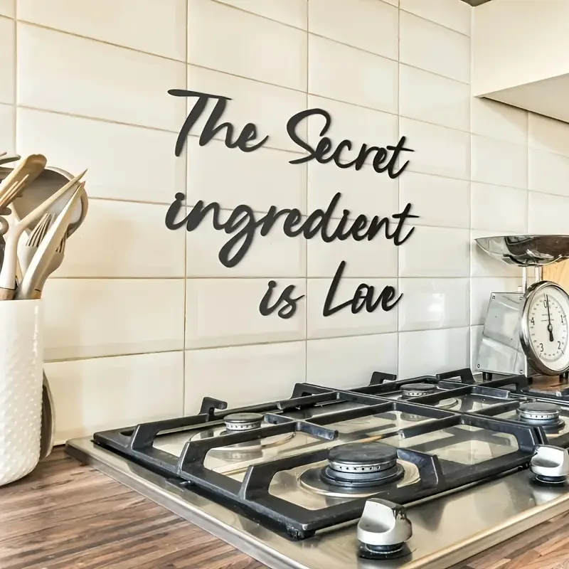 

Pentacle Toys The Secret Ingredient Is Love Wall Sticker Home Kitchen Decal Art Best Positivity Quote Wall Art Living Home Decor