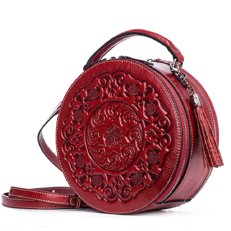 Fashion Genuine Leather New in Handbag Vintage Shoulder Crossbody Women\'s Purses Designer Messenger Female Small Pouch Wallets