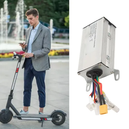 Imagen 2 del producto Controlador de bicicleta eléctrica, controlador de 36V y 350W, Control de medidor de patinete eléctrico, conversión de controlador de bicicleta eléctrica de aleación de aluminio