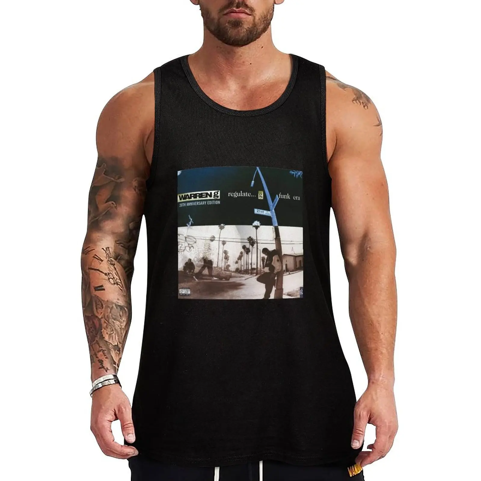 

regulate Tank Top gym wear men clothing men Gym clothes gym shirt man