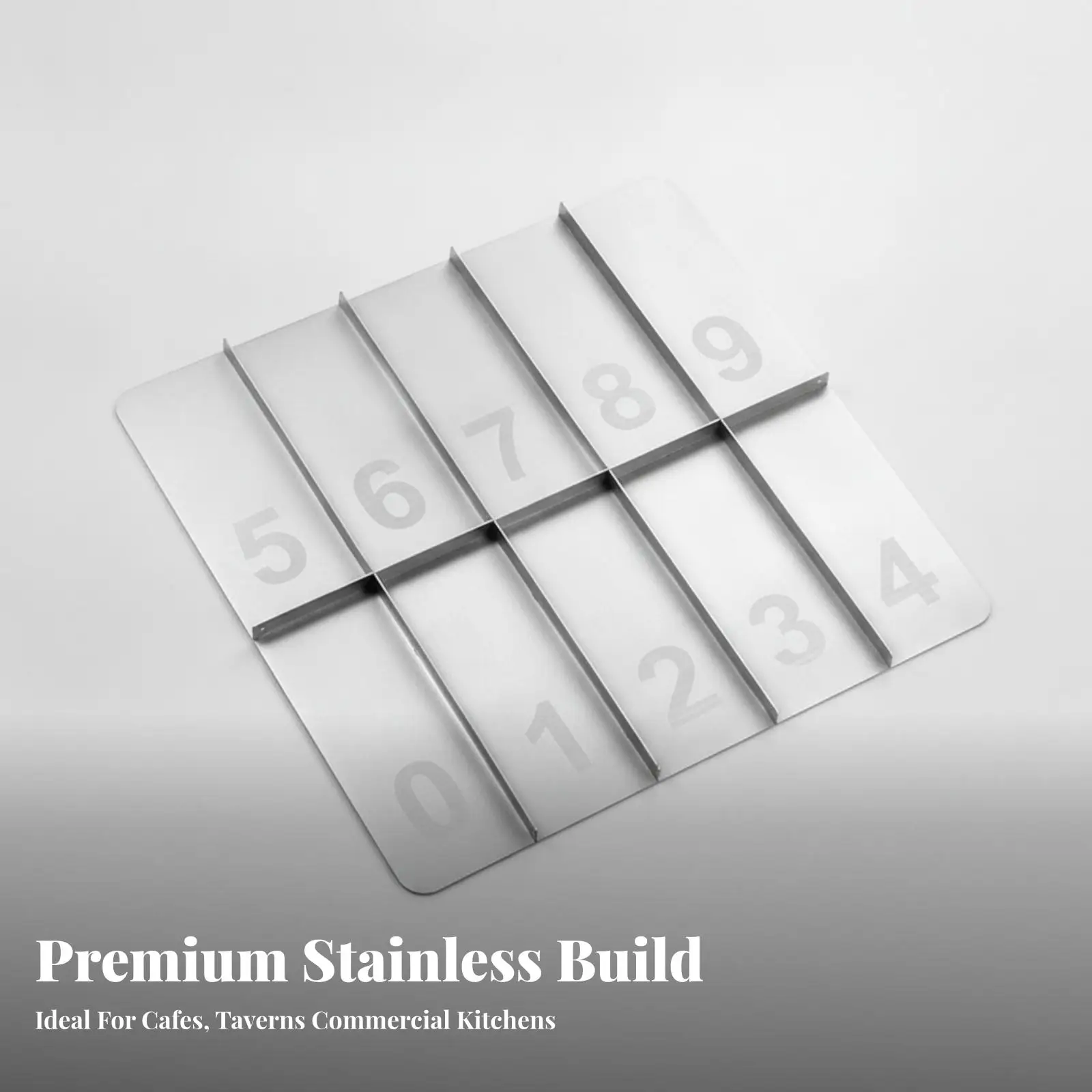 Stainless Steel Cup and Straw Organizer | Multiple Divided Compartments, Countertop Organizer Rack, for Drink Stations