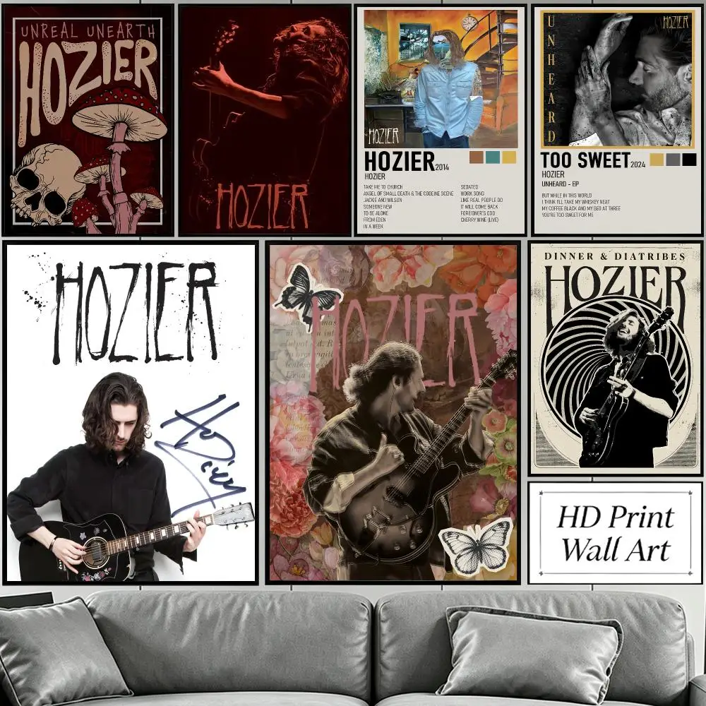 music Hozier Poster HD Poster Sophisticated Modern Aesthetic Wall Art For Living Room Bedroom Office Cafe Decor Ideal Gift