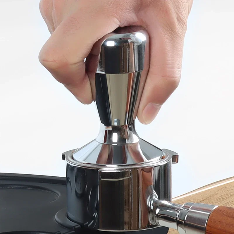 Coffee Tamper 49/51/53/58mm Flat Base Espresso Maker Calibrated Pressure Barista Hammer for Cafe Shop Household 4