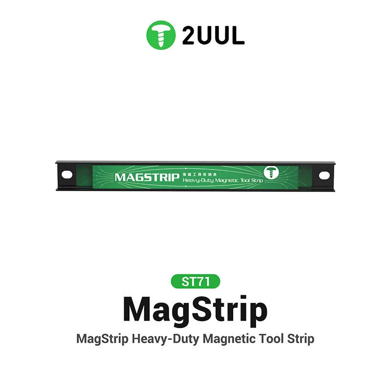 2UUL ST71 Heavy-Duty Magnetic Tool Strip for Mobile Phone Repair Workbench Screwdriver Organizer MagStrip Magnetic Tool