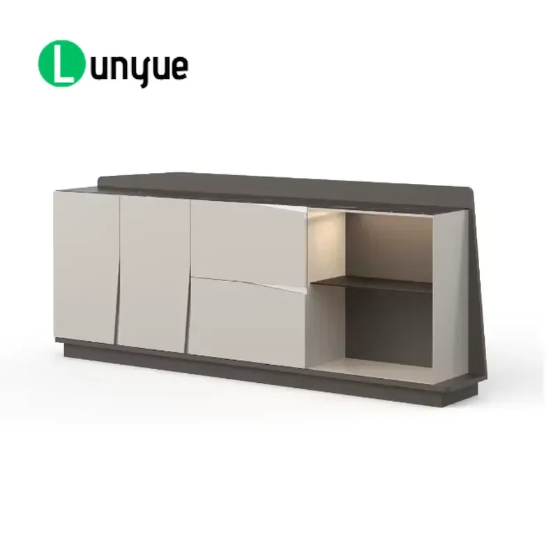 Modern Wood File Cabinet Office Storage Organizer Bedroom Furniture Drawer Unit for Home Office Documents Books Space Saving