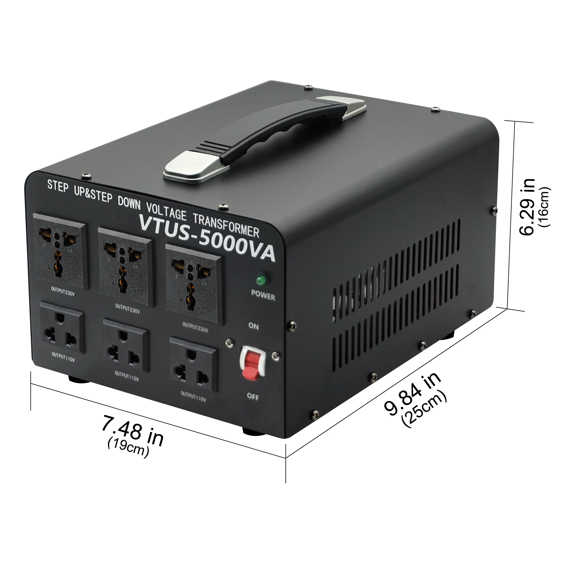 LVYUAN 5000VA محول تصعيد وهبوطا التيار المتناوب 110 فولت إلى 220 فولت 220 إلى 110 محول جهد كهربي