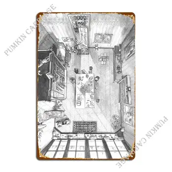 휴고스 룸 메탈 플라크, 술집, 파티, 동굴, 벽 장식, 주석 사인 포스터