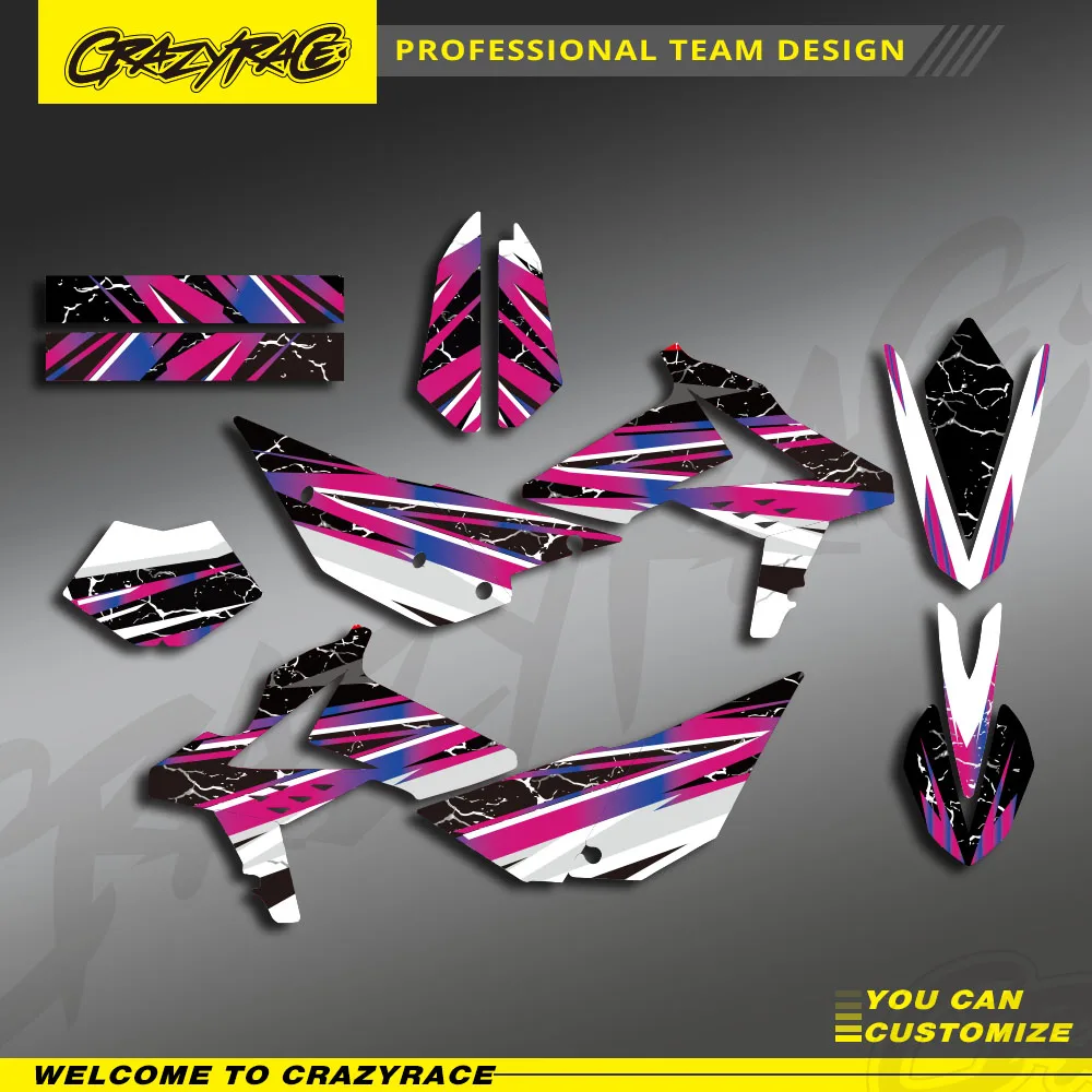 Motocross Graphics Decals Stickers Backgroud For Beta RR 2T 4T 125 200 250 300 350 390 430 480 450 2013-2017 2014 2015 2016