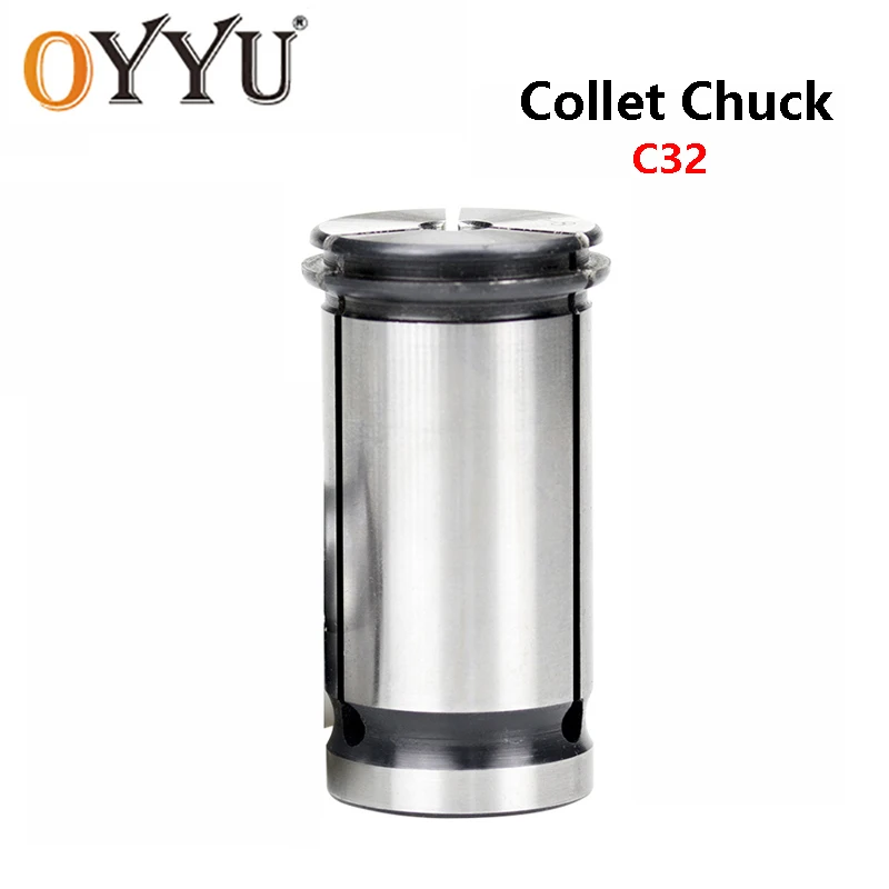 OYYU Collet Chuck C32 C32-6 C32-8 C32-10 C32-12 C32-16 C32-25 3-26mm Straight Shank CNC Lathe Machining Milling Cutter End Mill