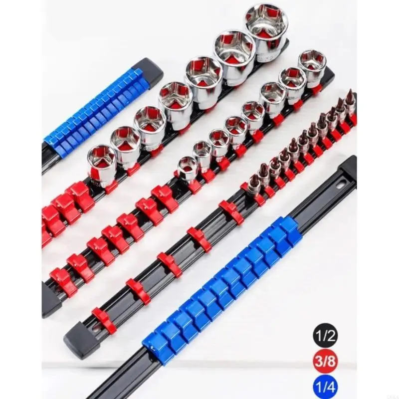 G6KA Socket Arrange Socket Holder Efficient Tool Storage Solution Tool Organized for Quick Retrieval 3PCS Set