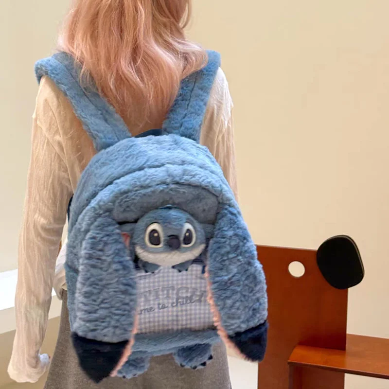 

Оригинальный рюкзак Disney с изображением Джуди Бруто и Стича, аниме-рюкзак для девочек, студенток, для ежедневных поездок на работу/учебу