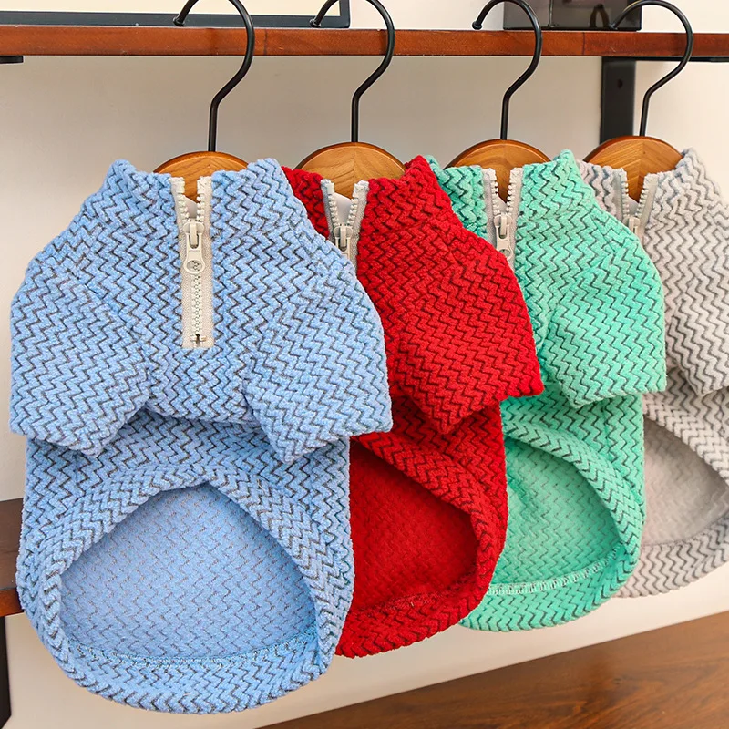 

Dog Clothes Spring Autumn Zipper Clothing Pullover Zipper Hoodies For Small Medium Dogs Dachshund York Puppy Sweatshirt Sweaters