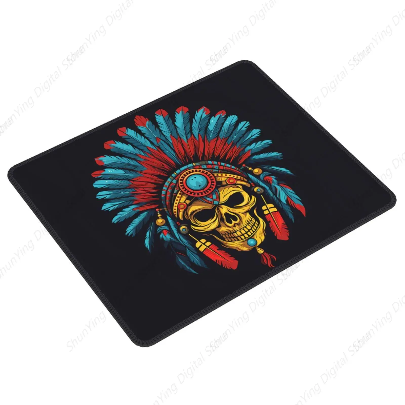 Skeleton Mouse Pad Non Slip Rubber Gaming Mouse Pad With Stitched Edges Men's And Women's Laptop Office Mouse Pads 18*22cm