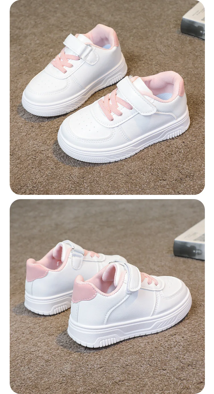 2026 Herbst Kinder Barfußschuhe mit breiter Zehenbox für Jungen und Mädchen – Minimalistische Sneaker aus leichtem Kunstleder mit Klettverschluss – Detail 15