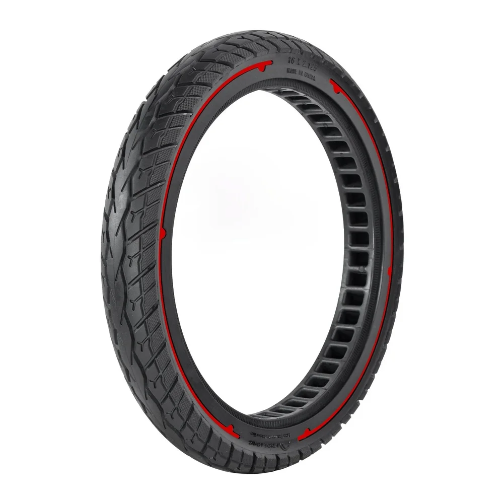 

1pcs 16 Inch Solid Tire 16x2.125 For E-Bikes Wheelchairs Bicycles Rubber Tire Airless Puncture-Proof Bikes Explosion-proof Tires