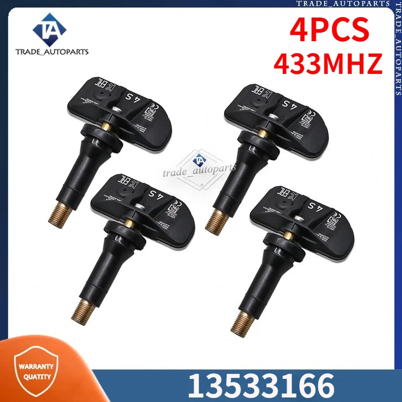 

13533166 For 2021 Cadillac Escalade ESV Chevy Suburban Tahoe GMC Yukon TPMS 433MHZ Tire Pressure Monitor System Sensor 13542523