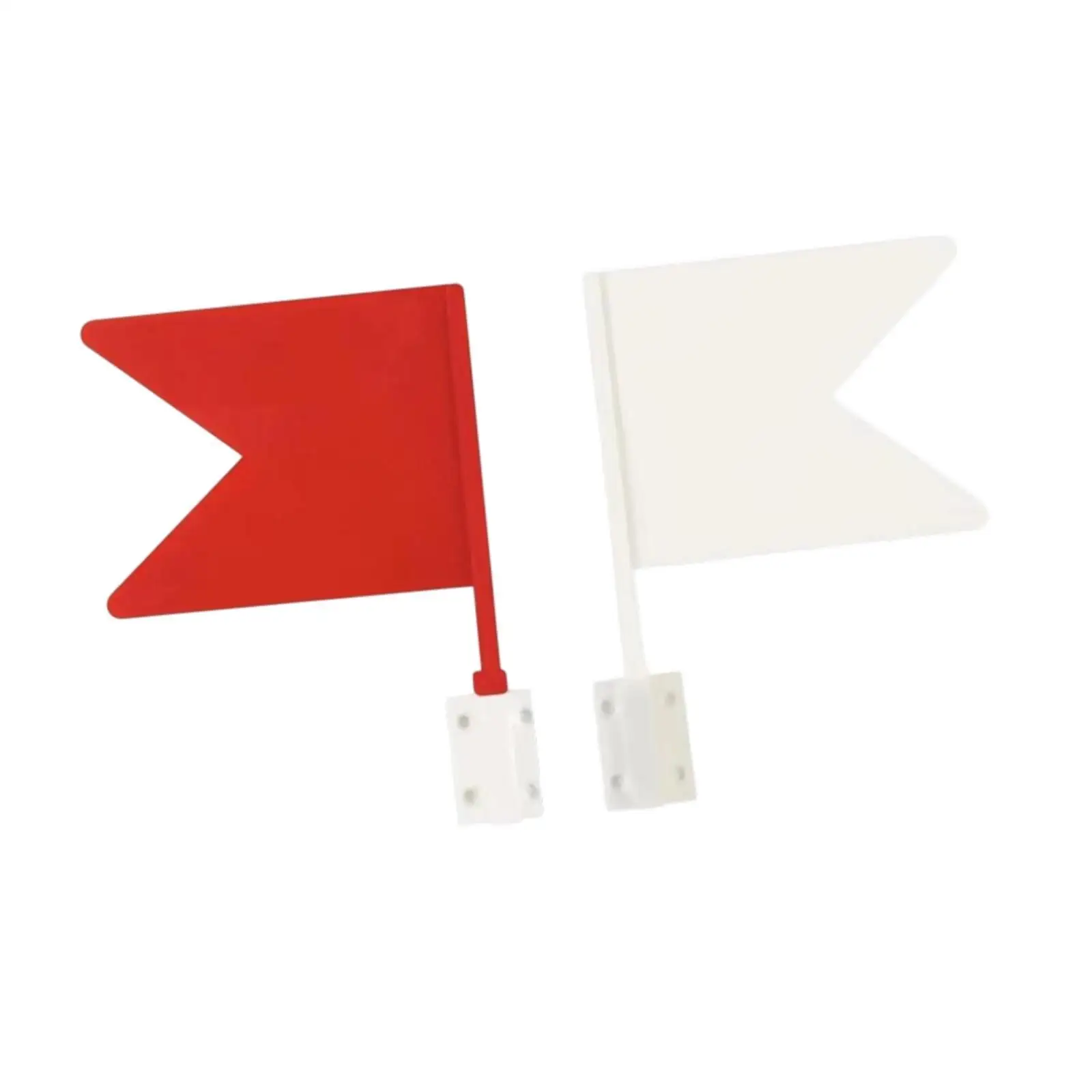 2Pcs Equestrian Direction Flags Red White Gaming Corner Flags Obstacle Flags