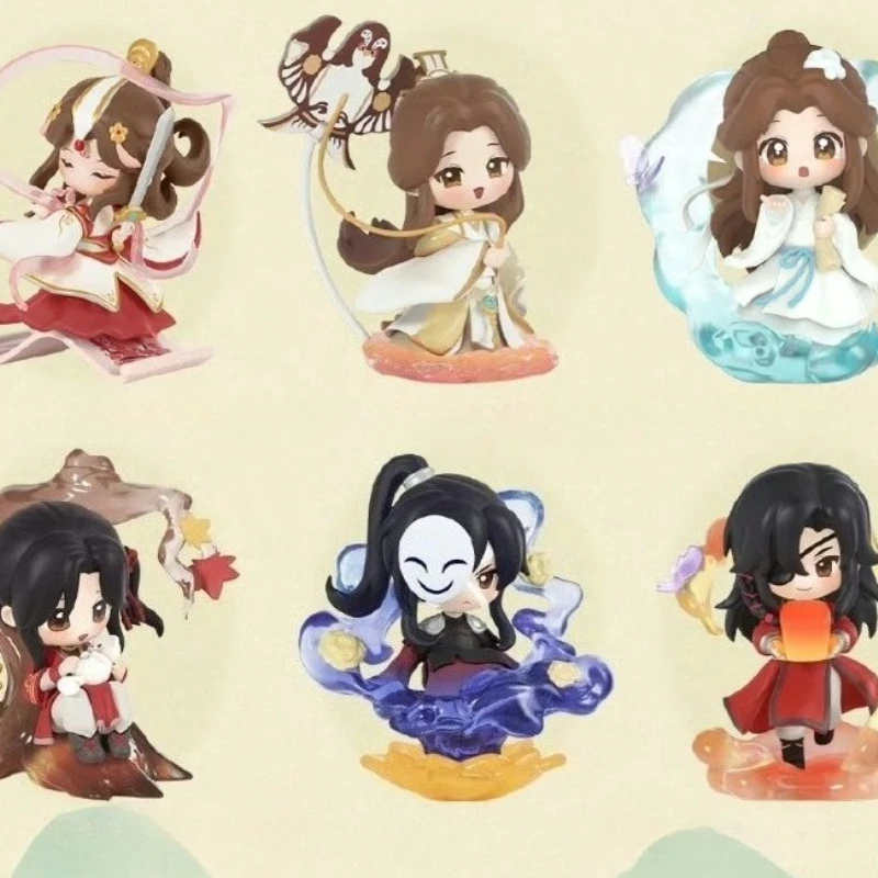 

Heaven Officials Blessing The Splendor of Painting Series Blind Box Huacheng Xielian TianGuanCiFu Anime Figure Mystery Box Toys