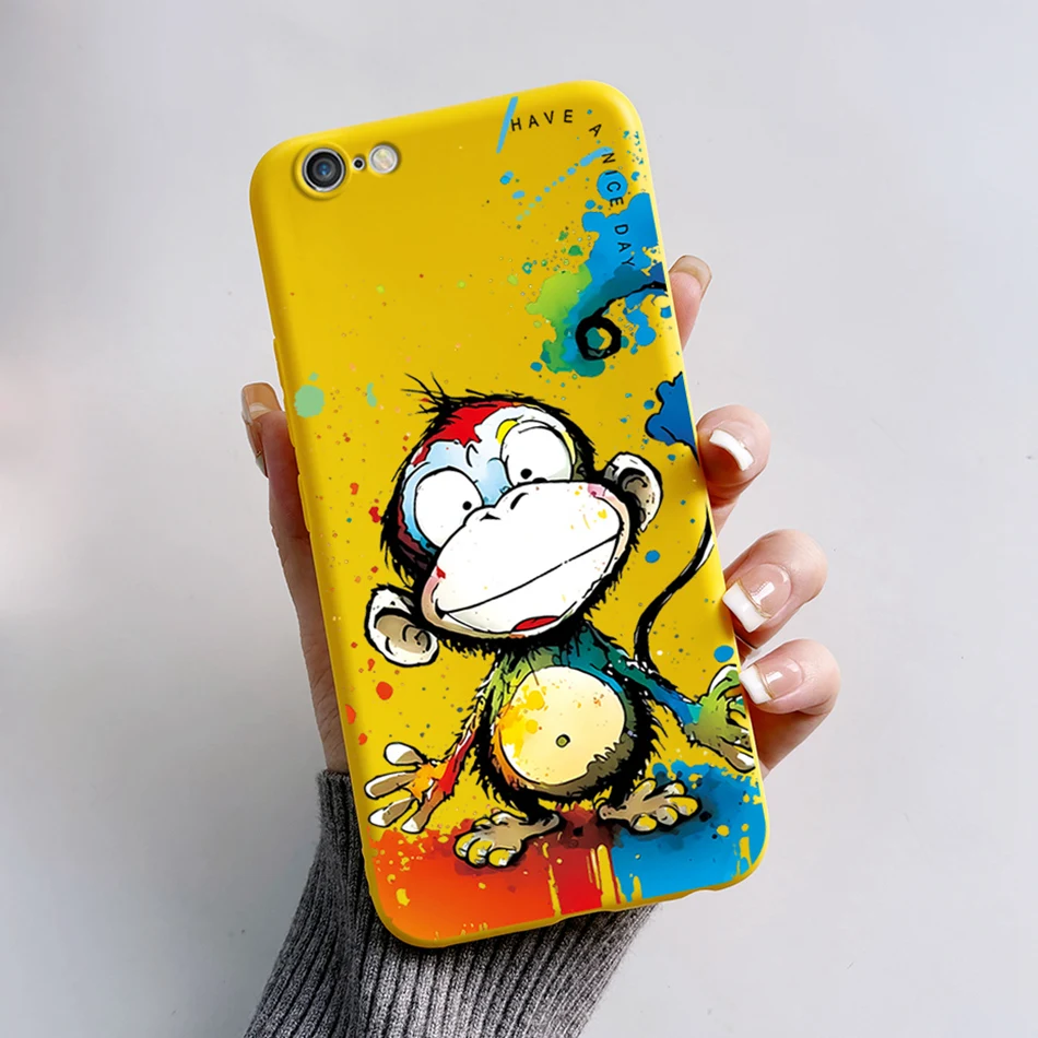 For Apple iPhone 6 6S Plus Case Cute Bear Cartoon Frog Cover Soft Silicone Phone Case For iPhone 6 Plus iPhone6 S Fundas Bumper