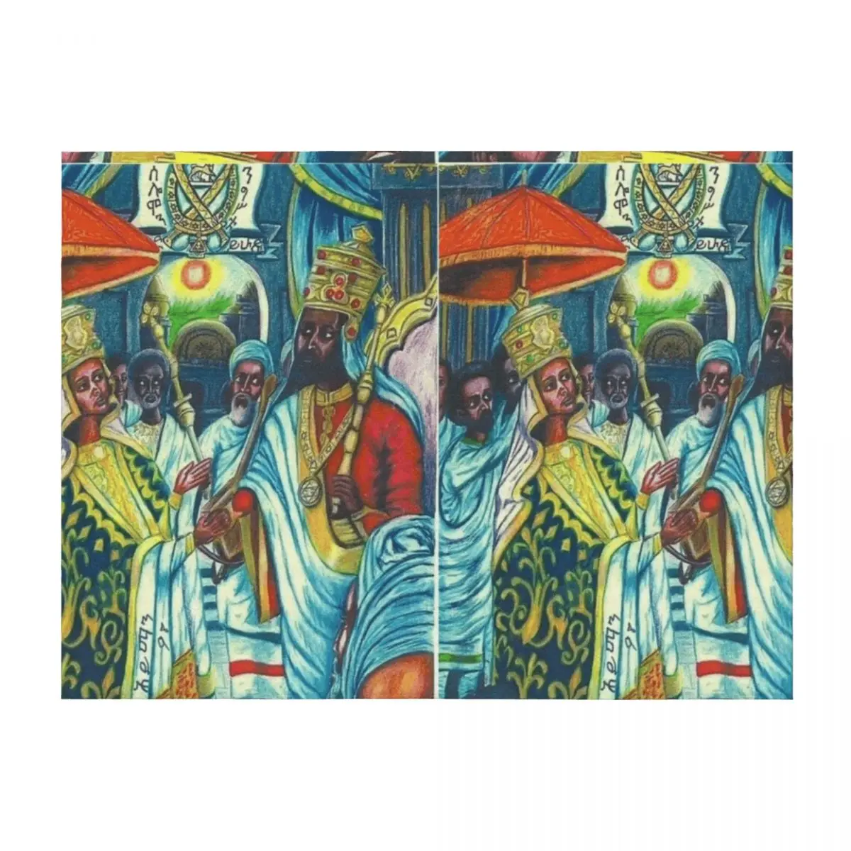 

King Solomon And Queen Sheba Throw Blanket Heavy warm for winter Shaggy for winter Blankets