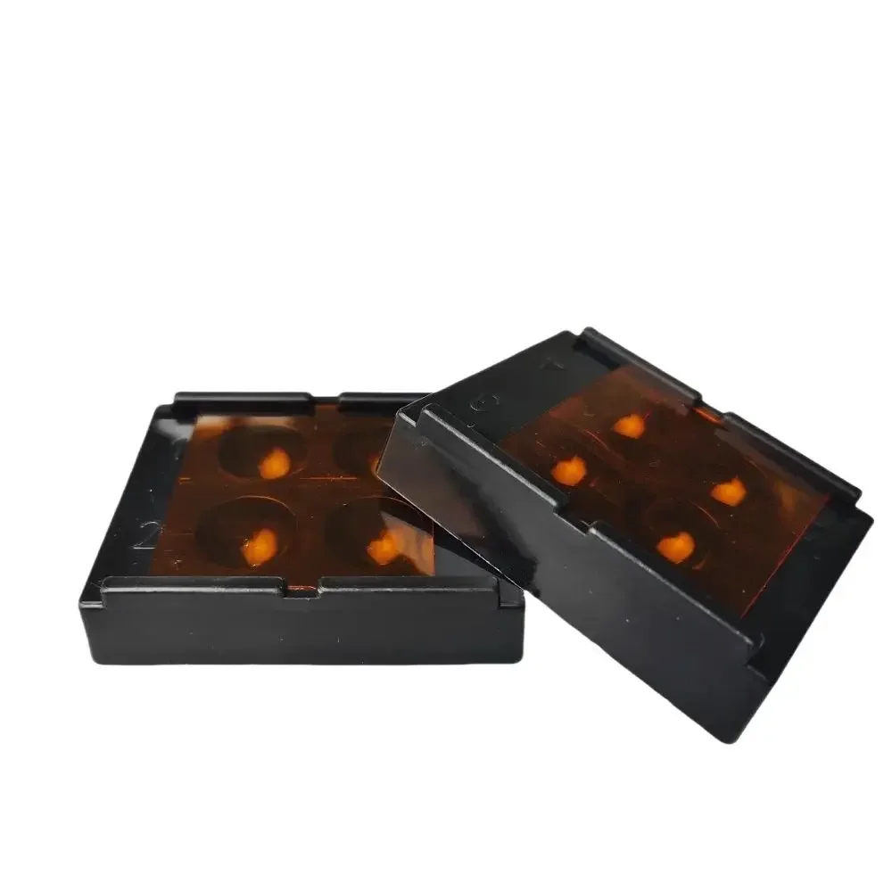 4-Slot Dental Resin Shade Guide Light Box - with Mixing Wells & Light-Proof Storage Case for Dental Lab Composite Work