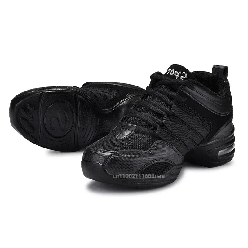 Damen-Tanzschuhe, weiche Sohle, rutschfest, atmungsaktives Mesh-Material, bequem, erhöhen die Körpergröße, quadratische Tanzschuhe für den Innen- und Außenbereich, modisch. – Detail 13