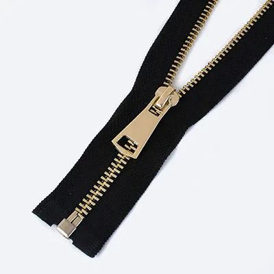 1 Stück 5 # 60–150 cm Metall-Reißverschluss, Einzel-/Doppelschieber, lange offene Reißverschlüsse für Jacken, Kleidung, Daunen-Reparatur-Set, DIY-Nähzubehör – Detail 6
