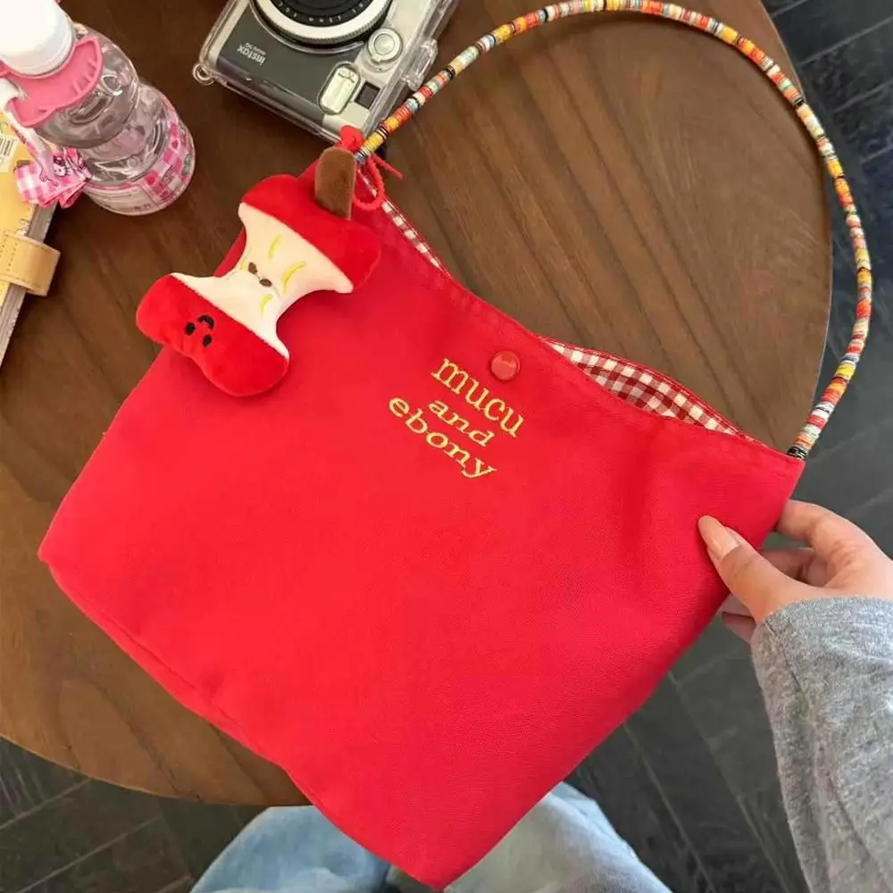 

Comfortable Canvas Shoulder Bag Lightweight High Capacity Handbag Everyday Bag for Office Workers